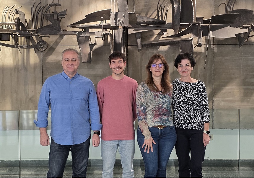 (From left to right). Octavio Álvarez, Alfredo Zarco Alpuente, Paula Samper García, and Isabel Castillo.